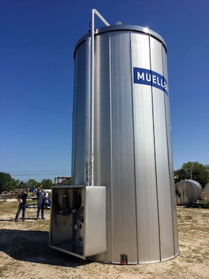 Mueller Milk Tower with Stainless Steel Outer Shell