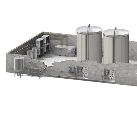 Mueller XL Robotic Milk Tower Solution Render