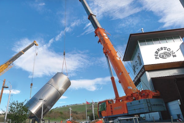 Mueller Spent Grain Silo Outside Brewery