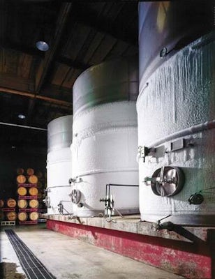 Mueller Wine Fermenters in Cellar