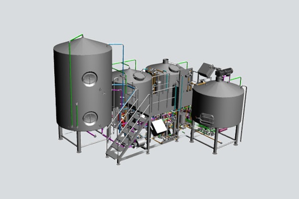 Custom Brewhouse Design Render