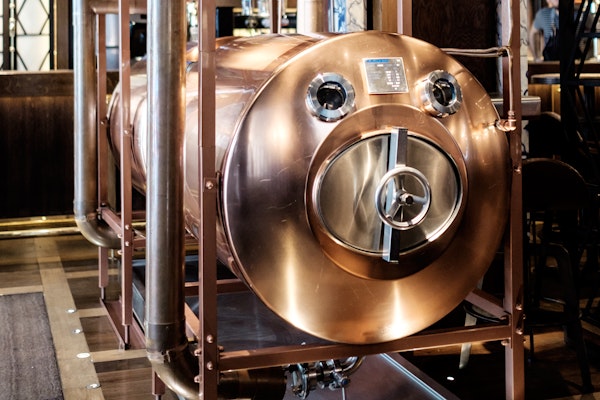 Two Mueller Serving Beer Tanks Stacked